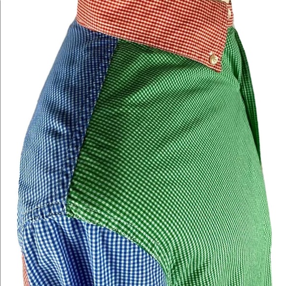 Chaps Multicolor Block Check Button Down Shirt - Picture 6 of 8